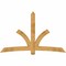 Ekena Millwork Davenport Rough Sawn Timber Gable Bracket, Western Red Cedar, 96"W x 60"H x 6"D x 6"F, 15/12 Pitch GBW096X60X0606DAV00RWR - alternate 1